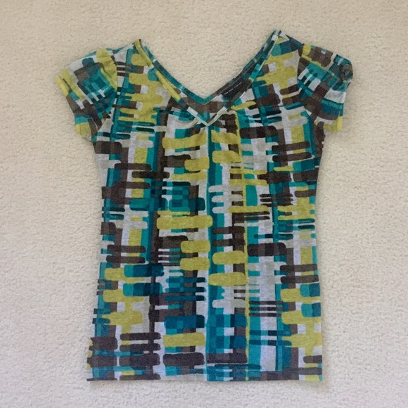 NY&C print short sleeve top