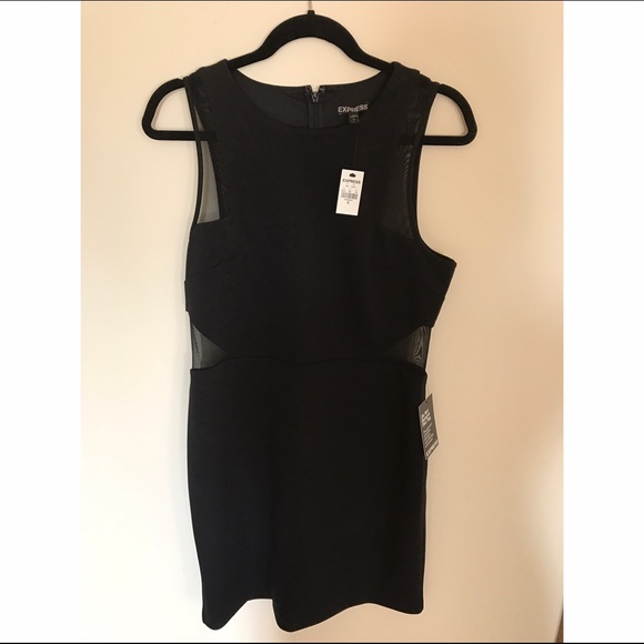 Express Mesh Inset Sheath Dress - Picture 3 of 4