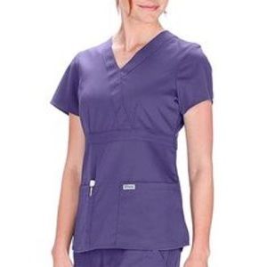 Greys Anatomy purple scrub top