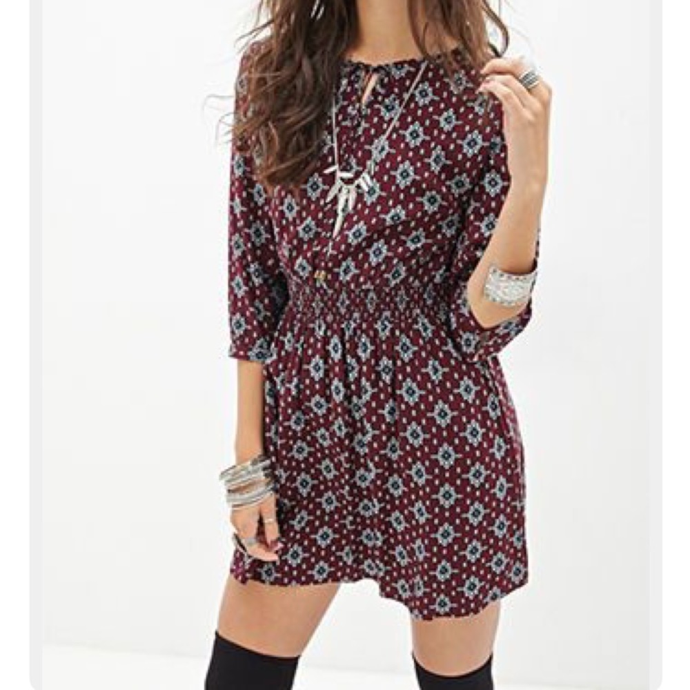 Boho mini dress