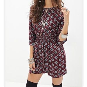 Boho mini dress