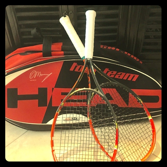 Head tennis bag with racquets