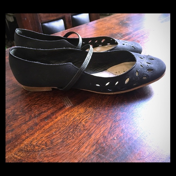 Auth-Marc Jacobs black ballet flats. Size 37 - Picture 1 of 4