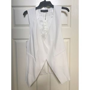 Zara White Vest