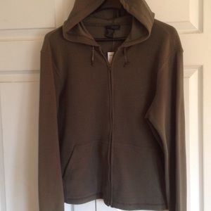 Express Micro-Fleece zip front hoodie