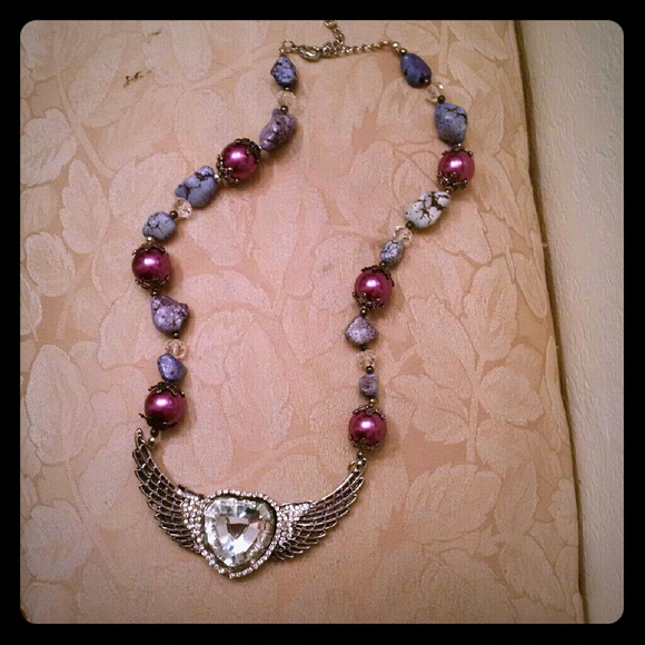 Blinged out necklace
