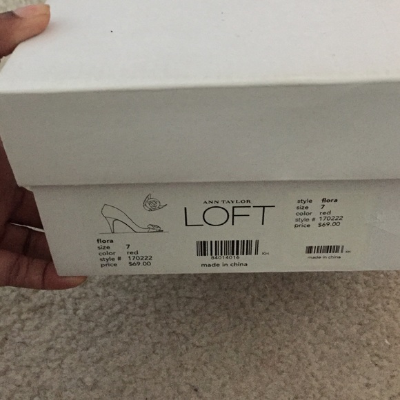 Red peep toe - Picture 4 of 5