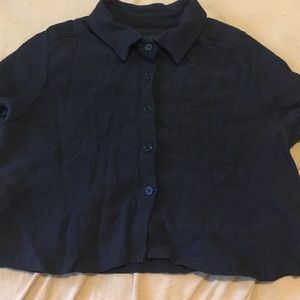 Button up crop top