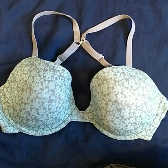 Flower print bra