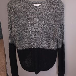 2 tone knitted sweater