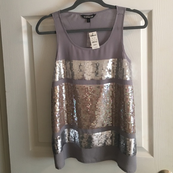 Express sequins tank