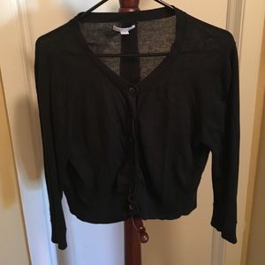 Black cardigan
