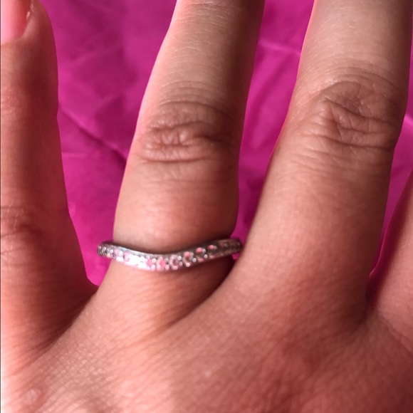 Diamonique engagement/wedding ring - Picture 2 of 3