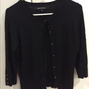 Express Design Studio | Black 3/4 Sleeve Cardigan