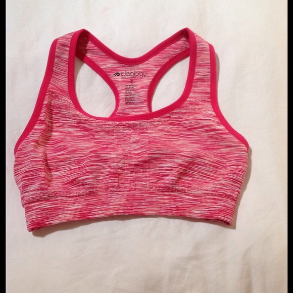 Pink sports bra
