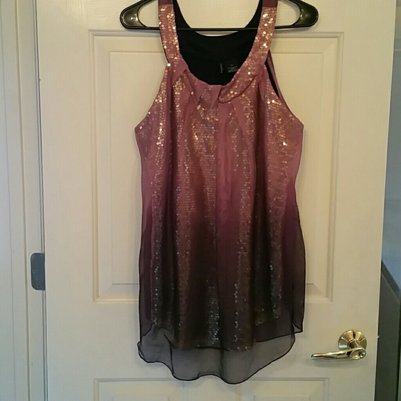 ND Ombre Sequin Flowy Tanktop
