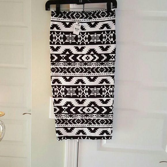 express Dresses & Skirts - Brand new with tag express tribal pencil skirt