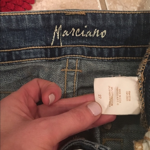 Marciano by Guess distressed denim jeans size 27 - Picture 3 of 4