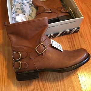 NWT Lucky Brand Bourbon New Haze Leather Boots