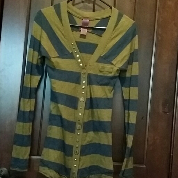 Free people striped cardigan