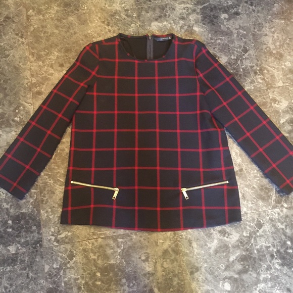 Zara shirt with zippers