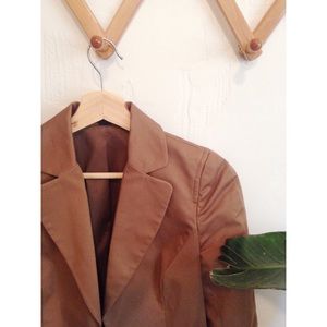 🌿SOLD🌿 Express cognac fitted blazer
