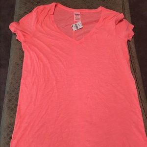 NWT PINK Victoria Secret t-shirt peach medium