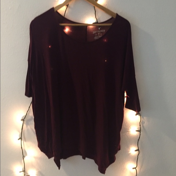 Burgundy Slouchy t-shirt