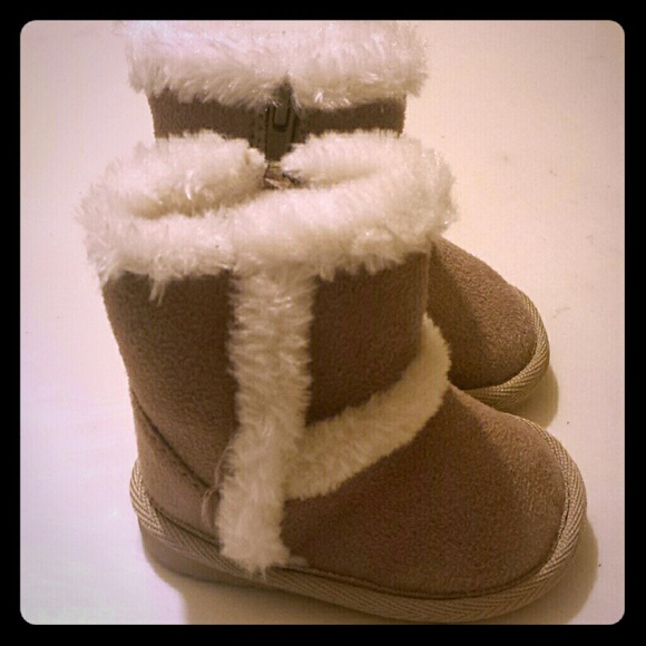 Tan Baby Boots Size 1