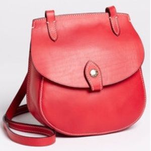 Red, cross body Dooney and Bourke purse