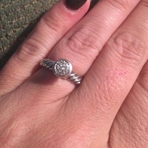 Pave diamond David Yurman ring