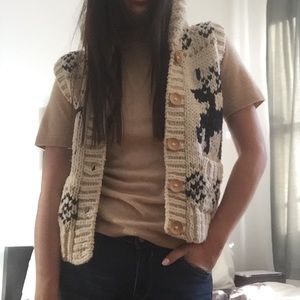 Chunky knit vest