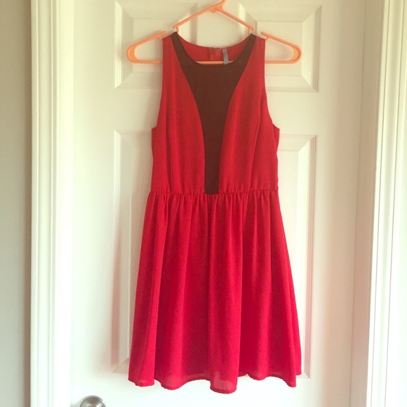 Red dress size small, fit and flare. - Picture 1 of 2