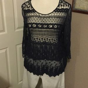 ⭐️⭐️Chico's size 3 (14-16) lace top⭐️⭐️