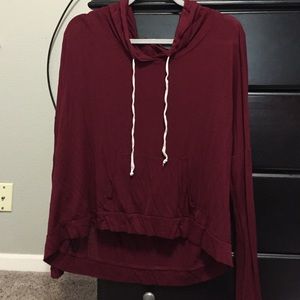Soft maroon thin sweater