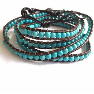 Turquoise Lulu Dharma Wrap Bracelet
