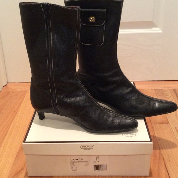 Coach black boot