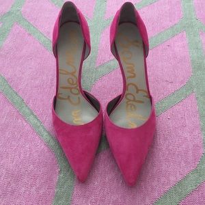 Hot pink Same Edelman heels -very light wear