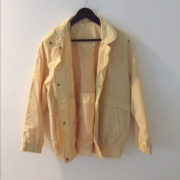 Yellow bomber jacket