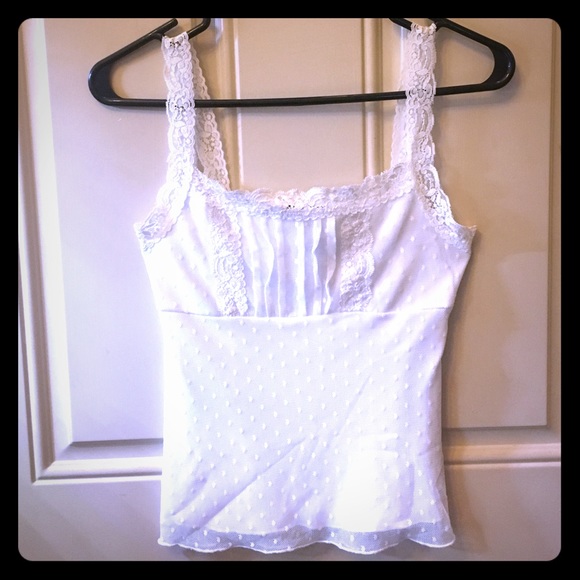 Cute Sexy Lace Mesh Overlay Cami