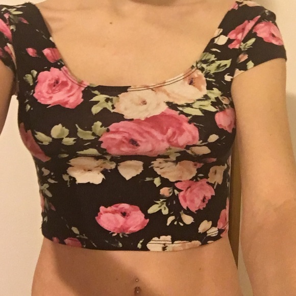 Floral crop top