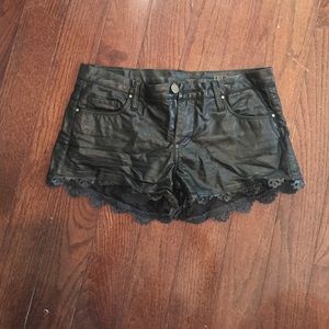 Blank NYC vegan leather shorts