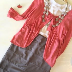 5-Piece OUTFIT 💋 Top, Sweater, Skirt & jewelry