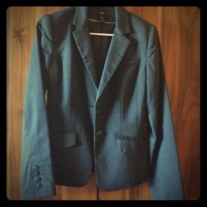 Grey pinstripe H&M suit