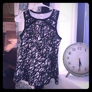 Multi colored peplum top