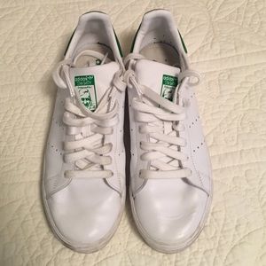 Adidas originals white & green Stan smith sneakers