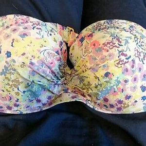 36D Flower printed bikini top