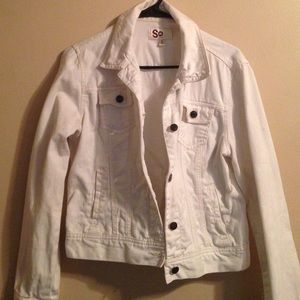 White SO jean jacket