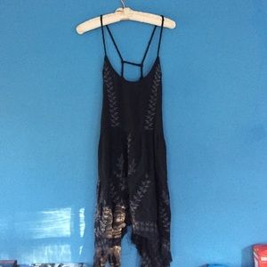 Free People Embroidered Slip Dress