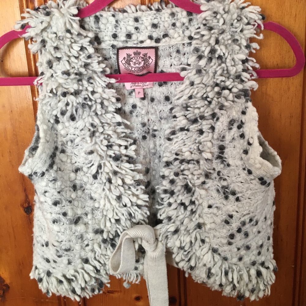 Juicy Couture fringe Vest size P Vintage